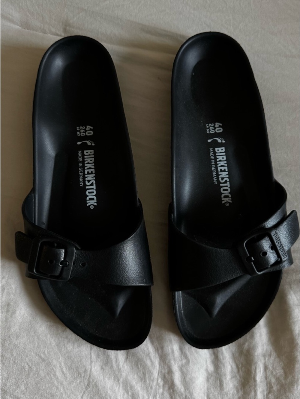 Birkenstock Black Single-Strap EVA Slide Sandals